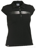 Salomon Stretch Stripe Polo W  black