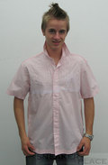 F2 Sunset Shirt Men Rosa Hemd Kurz F2 Sunset Shirt Men Rosa Hemd Kurz