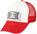 Record Cap Trucker CHECK red/white
