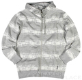 Record Jacket Zip Up Hood Dundee dark ash/white