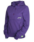 Aeme Button Up Aisha Sweat Hood Purple Aeme Button Up Aisha Sweat Hood Purple
