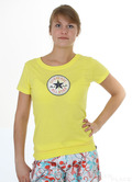 Converse Vintage patch T-Shirt Women Aurora
