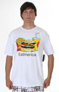 Emerica Basic Tee Eat White Emerica Basic Tee Eat White
