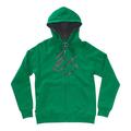 es Zip Up Hood Script Fill Kelly grün es Zip Up Hood Script Fill Kelly grün