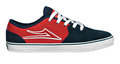 LAKAI Judo navy/red canvas skate shoes 2011
