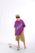 E Million T Shirt Purple Light Grey