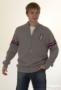 Record Strickjacke One Grey