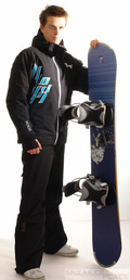 Oxbow Men winter jacket snowboard jacket Goretex Rusk Uni Black