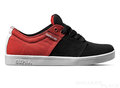 Supra Stacks Black Suede Red Canvas Schuhe Supra Stacks Black Suede Red Canvas Schuhe