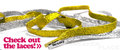 Mr.Lacy Flatties Schn�rsenkel silber