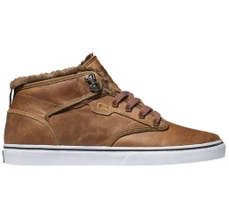 Globe Motley Mid Skaterschuhe Leder braun